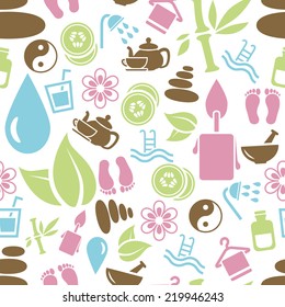 spa seamless pattern