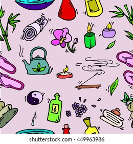 Spa seamless pattern