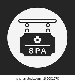 SPA signs icon