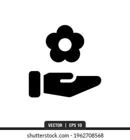 Spa Silhouette icon vector, illustration logo template in trendy style. Suitable for many purposes.