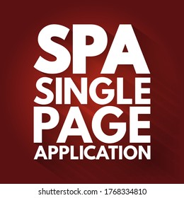 SPA - Akronym für Einzelseiten-Anwendung, Technologiekonzept-Hintergrund