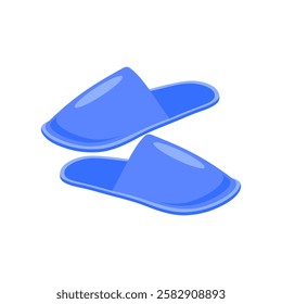Spa Slippers, Beauty and Spa Vector isolated Illustration
