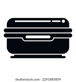Spa solarium icon simple vector. Sun bed. Body care