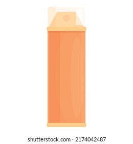 Spa spray icon cartoon vector. Aroma meditation. Romance hair