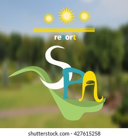 Spa still life with green background