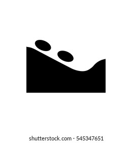 spa stone icon illustration isolated vector