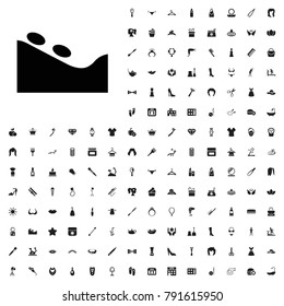 Spa stone icon illustration isolated vector. editable beauty icons vector set.