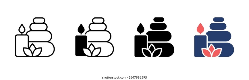 Spa Stone icon sheet multiple style collection