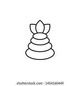 spa, stone icon. Simple thin line, outline illustration of Beauty icons for UI and UX, website or mobile application