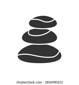 ilustración vectorial de icono de piedra de spa