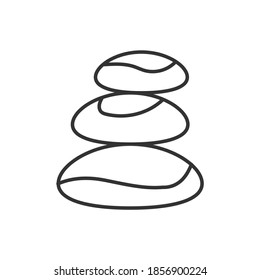 ilustración vectorial de icono de piedra de spa