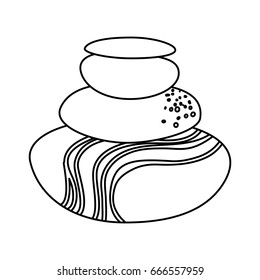 Spa stones cartoon
