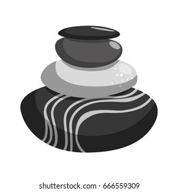 Spa stones cartoon