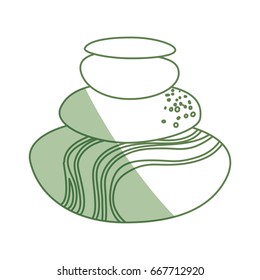 Spa stones cartoon