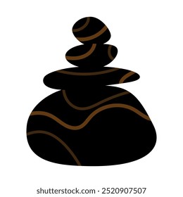 spa stones icon, balance logo, relaxation symbol