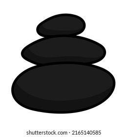 Spa Stones Icon. Editable Bold Outline With Color Fill Design. Vector Illustration.