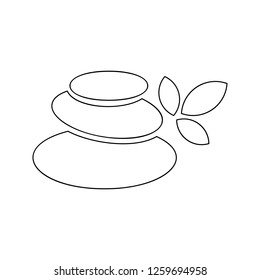 Spa stones icon. Element of SPA for mobile concept and web apps icon. Thin line icon for website design and development, app development