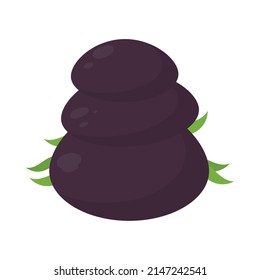 spa stones icon on white background