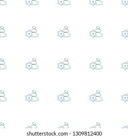 spa stones icon pattern seamless white background. Editable line spa stones icon. spa stones icon pattern for web and mobile.