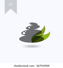 spa stones icon. Vector illustration.
