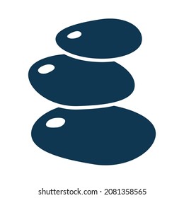 Spa Stones Isolate Vector Icon Editable

