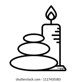 Spa stones relaxation icon vector