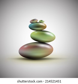 Spa stones, vector