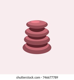 Spa stones vector and relaxation spa stones isolated, yoga logo design template - 

vector illustration template