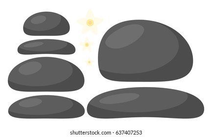 spa stones vector symbol icon design. Beautiful illustration isolated on white background