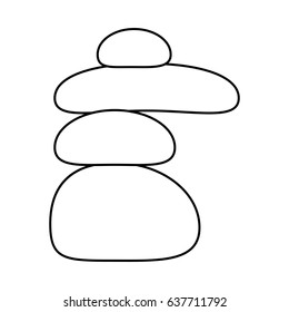 spa stones vector symbol icon design. Beautiful illustration isolated on white background