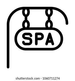 Spa Street Sign