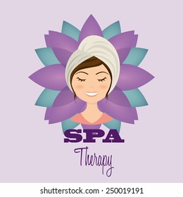 spa therapy  design, vector illustration eps10 graphic 