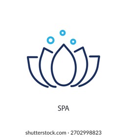 Spa thin line icons. Original vector illustration.