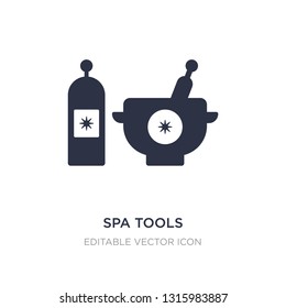 spa tools icon on white background. Simple element illustration from Beauty concept. spa tools icon symbol design.
