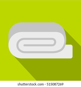 Spa towel icon. Flat illustration of towel vector icon for web design