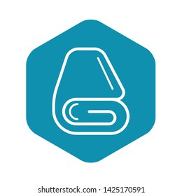 Spa towel icon. Outline spa towel vector icon for web design isolated on white background
