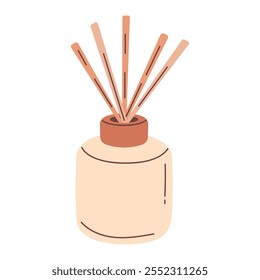 spa towel and incense sticks icon