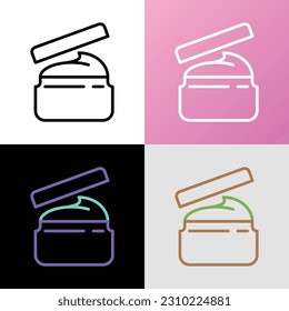 Spa treatment: body scrub thin line icon. Modern vector illustration for beauty shop.
