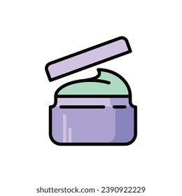 Spa treatment: body scrub thin line icon. Modern vector illustration for beauty shop.