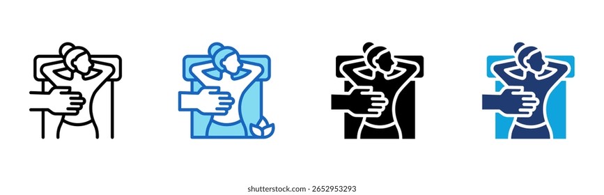 Spa Treatment icon Multi Style Vector Illustration