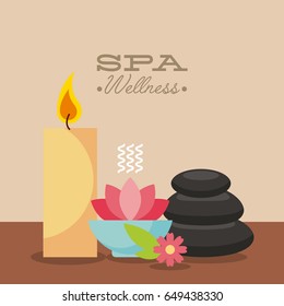 Spa utensils illustration