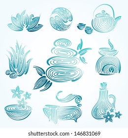 spa vector element set 