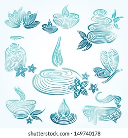 spa vector element set 