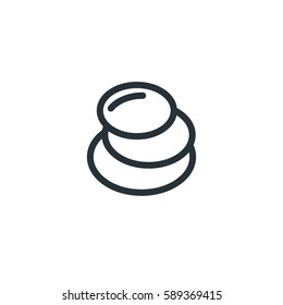 Spa vector icon, massage wellness symbol. Modern, simple flat vector illustration for web site or mobile app