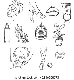 Spa vector icons. Can be used for web