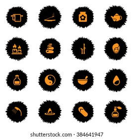 Spa vector icons for web sites and user interface