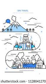 spa vector Line illustration
