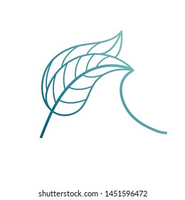 Spa vector logo. Wave logo. Water emblem 