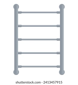 Spa wall interior icon cartoon vector. Interior bathroom. Metal rack water