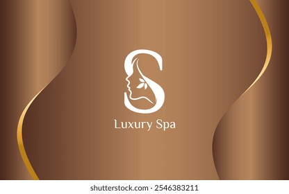 Spa and Wellness Beauty Luxury Logo Letter S
